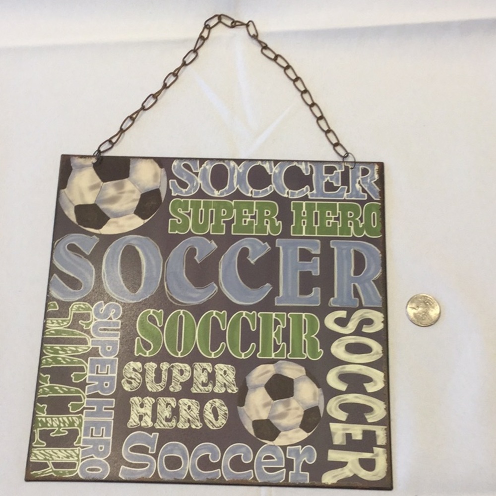 5/$25 Soccer wall hanging